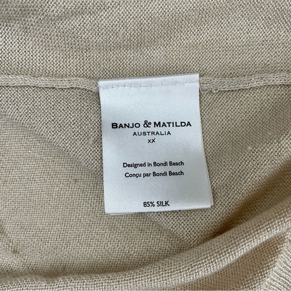 Banjo & Matilda Australia C'est Si Bon Sweater Cashmere Silk Small - Picture 7 of 12